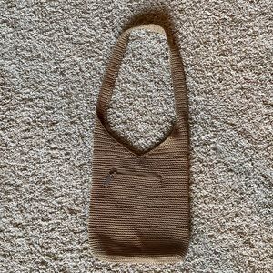 The Sak tan crocheted shoulder bag